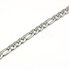 Tarnish Resistant Fashionable 304 Stainless Steel Figaro Chain Necklaces for Men LS-STAS-A028-N016P-2