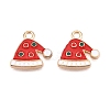 Christmas Theme Alloy Enamel Pendants ENAM-T020-10P-2