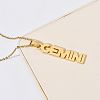 304 Stainless Steel Word Constellation Pendant Necklaces FS-WGAAB2A-01-1