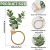 PVC Leaf Napkin Rings AJEW-CP0006-67B-2