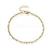3MM 304 Stainless Steel Twisted Oval Link Chain Bracelets for Man and Women SA-CBAB767-17A-G-4
