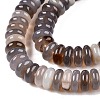 Natural Grey Agate Beads Strands G-T138-71-3