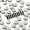 Brass Grade A Rhinestone Spacer Beads RB-A004-12-1