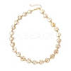 CCB Plastic Heart Beaded Necklaces NJEW-JN05841-02-4