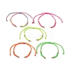 5 Colors Braided Nylon Cord Sets for DIY Bracelet Making AJEW-JB01238-1
