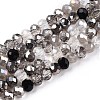 Electroplate Glass Beads Strands GLAA-T023-B16-01-1