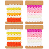 4 Cards 2 Styles  Polyester Wavy Fringe Trim Ribbon DIY-GF0009-48G-1