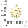 Brass Micro Pave Cubic Zirconia Enamel ABS Imitation Pearl Pendants X-KK-D325-22G-02-3