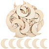 50Pcs Wood Cutouts DIY-SP0004-64D-01-1