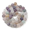 Natural Fluorite Beads Strands G-K292-01-7