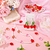 30Pcs 3 Colors Transparent Glass Beads GLAA-TA0003-59-6