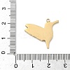 304 Stainless Steel Enamel Pendants STAS-G374-01G-12-3