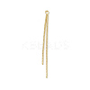 Brass Round Snake Chains Tassel Big Pendants KK-P227-06B-G-1