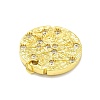 Rack Plating Brass Micro Pave Cubic Zirconia Pendants KK-D359-27G-2