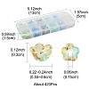 420Pcs 6 Colors Frosted Transparent Acrylic Beads OACR-FS0002-17A-4