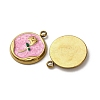 304 Stainless Steel Enamel Pendants STAS-P406-18G-02-2