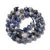 Natural Blue Spot Stone Beads Strands G-K382-A12-02-3