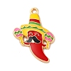 Alloy Enamel Pendants FIND-M060-23E-G-1