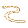 Brass Curb Chain Necklaces NJEW-JN02974-1