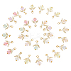 30Pcs Transparent Acrylic Pendants FIND-PH0008-05-WH-1