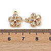 Brass Micro Pave Cubic Zirconia Pendants KK-K407-16G-3