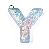 Transparent Epoxy Resin Pendants LS-CRES-S364-002Y-2