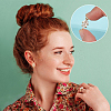16Pcs 4 Styles Brass Cubic Zirconia Stud Earring Findings KK-DR0001-23-5