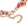 Beach Ocean Style Alloy Enamel Pendant Necklaces for Women NJEW-K384-01-4