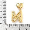 Brass Micro Pave Colorful Cubic Zirconia Pendants KK-P281-01G-N-3