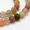 Natural Rutilated Quartz Beads Strands G-K193-8mm-11-3