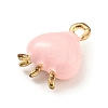 Marine Animal Alloy Enamel Charms Golden ENAM-A145-04G-01-2