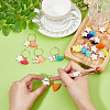 6 Sets Brass Wine Glass Charms Set AJEW-HY0001-48-5