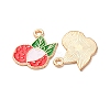 Fruits Alloy Enamel Pendants FIND-D304-03G-KCG-2