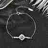 925 Sterling Silver Link Bracelets for Women BJEW-D346-01A-P-1