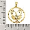 Real 18K Gold Plated Brass Micro Pave Cubic Zirconia Pendants KK-R159-37G-3