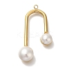 ABS Imitation Pearl Pendants STAS-P371-014G-1