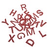 Glitter Hotfix Rhinestone Iron on Patches DIY-CD0001-10C-17