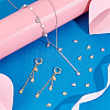 60Pcs 2 Colors Brass Micro Pave Cubic Zirconia Charms KK-PH0012-36-2