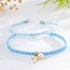 Brass & Imitation Pearl Charm Bracelets LS-PJ9657-10-1
