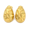 Teardrop Ion Plating(IP) 304 Stainless Steel Stud Earrings EJEW-H013-31G-1