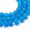 Baking Paint Imitation Jade Glass Round Bead Strands DGLA-Q021-10mm-13-1