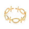 Ion Plating(IP) 304 Stainless Steel Finger Rings RJEW-L102-09G-2