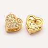 Brass Micro Pave Grade AAA Cubic Zirconia Pendants ZIRC-G090-71G-NR-1