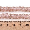 Luminous Handmade Gold Foil Glass Beads Strands FOIL-N029-02A-09-5