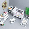 1 Set Wood Mini Furniture Model DIY-GO0002-35-3