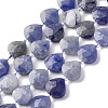 Natural Blue Aventurine(Dyed & Heated) Beads Strands G-P570-E08-02-2