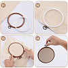 8Pcs 2 Styles Plastic Cross Stitch Embroidery Hoops DIY-CP0012-37-5