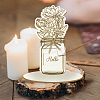 Mother's Day Wood Flower Bouquet Greeting Card AJEW-WH0441-007-4
