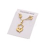201 Stainless Steel Pendant Necklaces & Stud Earrings Sets FS-WG852B2-11-2