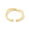 Brass Open Cuff Ring Components KK-G518-06G-02-2